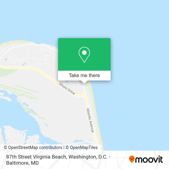 87th Street Virginia Beach map