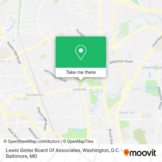Lewis Ginter Board Of Associates map