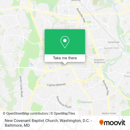 New Covenant Baptist Church map
