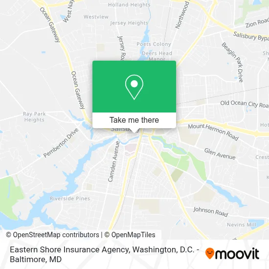 Eastern Shore Insurance Agency map