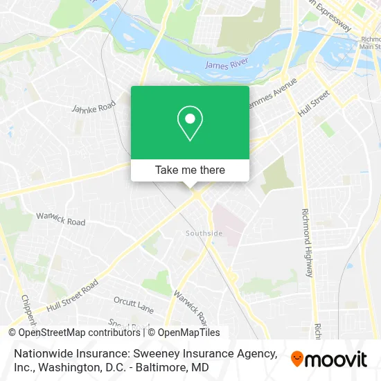 Nationwide Insurance: Sweeney Insurance Agency, Inc. map