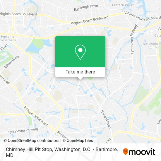 Chimney Hill Pit Stop map