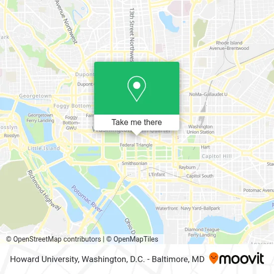 Howard University map