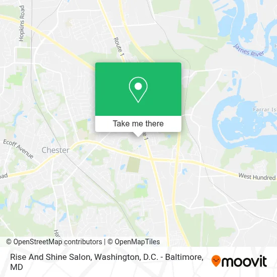 Rise And Shine Salon map