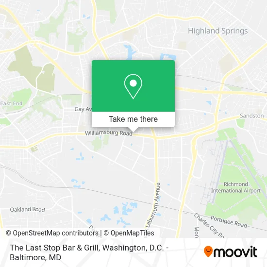 The Last Stop Bar & Grill map