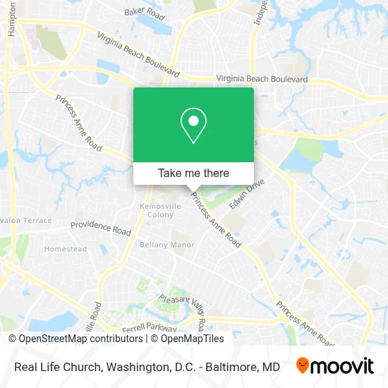 Real Life Church map