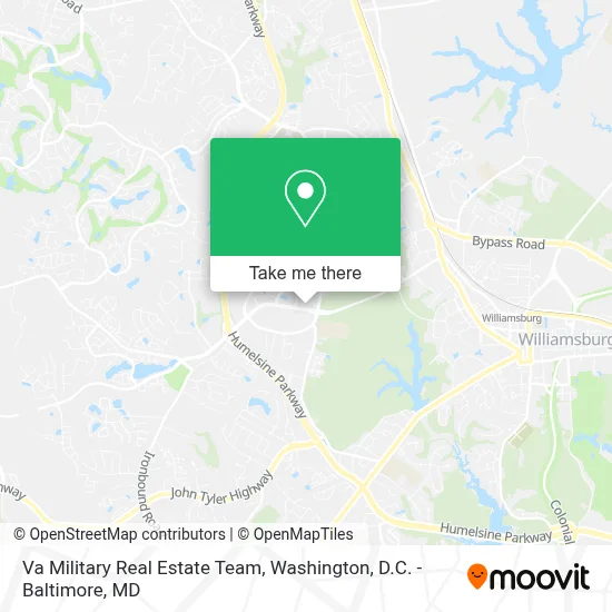 Va Military Real Estate Team map