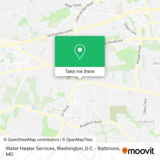 Water Heater Services map