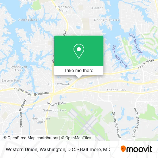 Western Union map