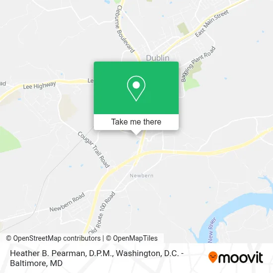 Heather B. Pearman, D.P.M. map
