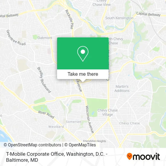T-Mobile Corporate Office map