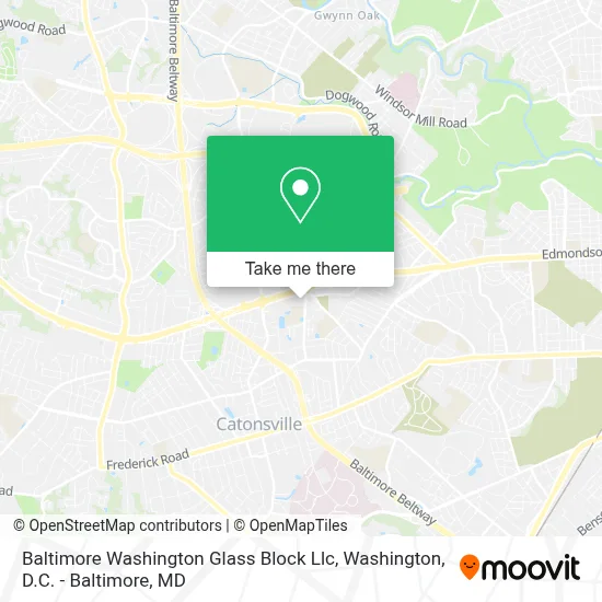 Baltimore Washington Glass Block Llc map