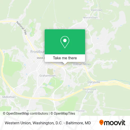 Western Union map