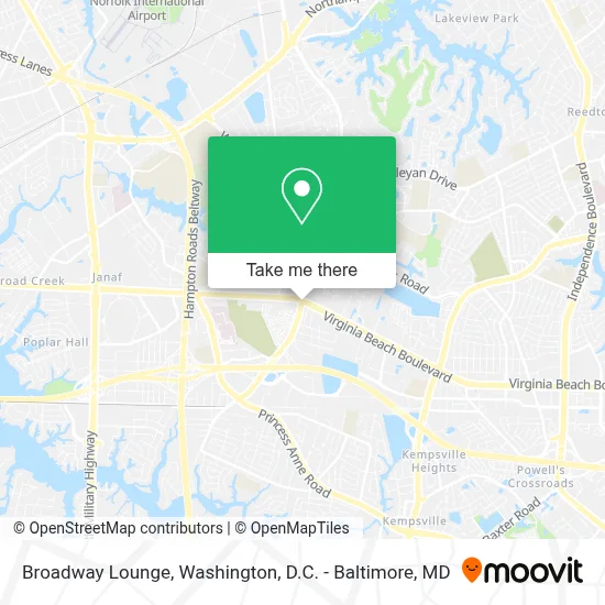 Broadway Lounge map