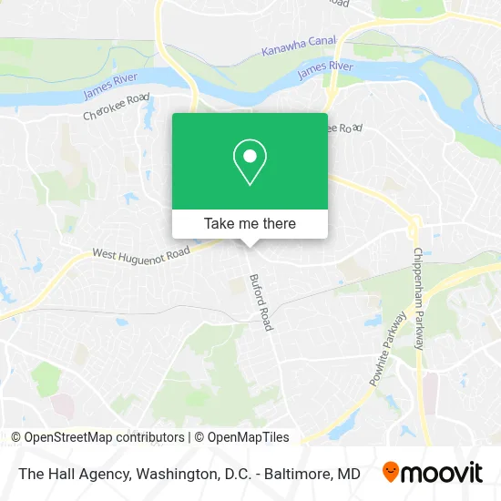 The Hall Agency map
