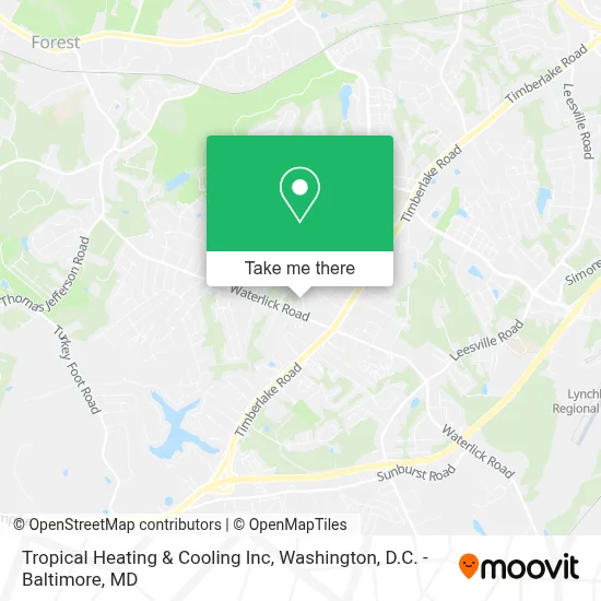 Tropical Heating & Cooling Inc map