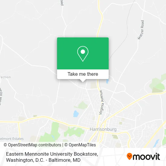 Eastern Mennonite University Bookstore map
