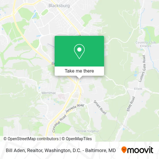 Bill Aden, Realtor map