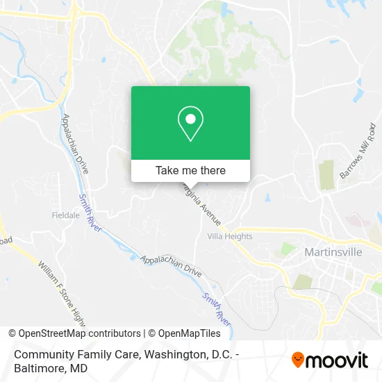 Community Family Care map