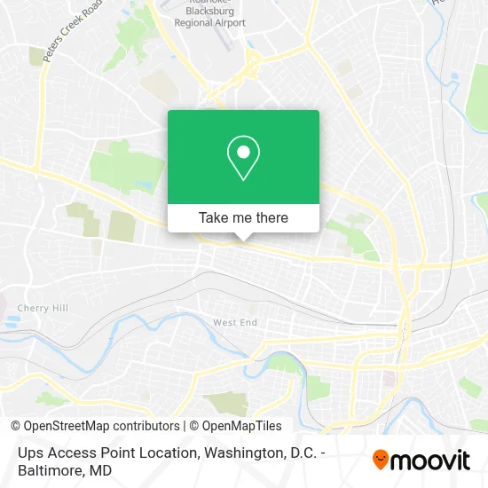Ups Access Point Location map