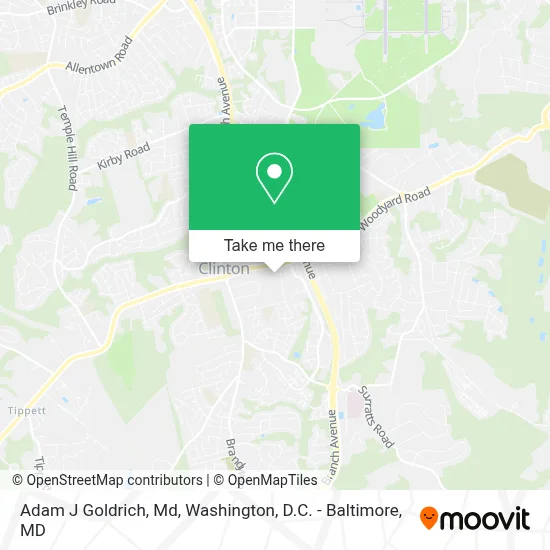 Adam J Goldrich, Md map