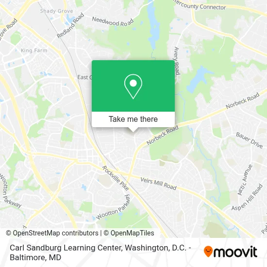 Carl Sandburg Learning Center map