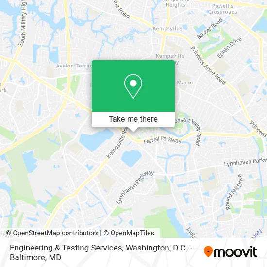 Engineering & Testing Services map