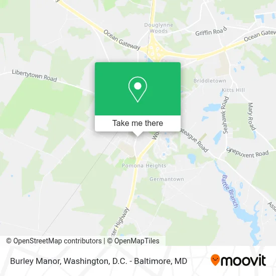 Burley Manor map