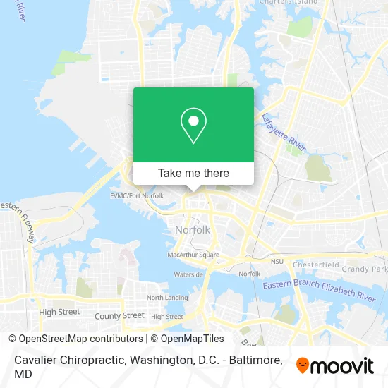 Cavalier Chiropractic map