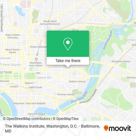 The Watkins Institute map