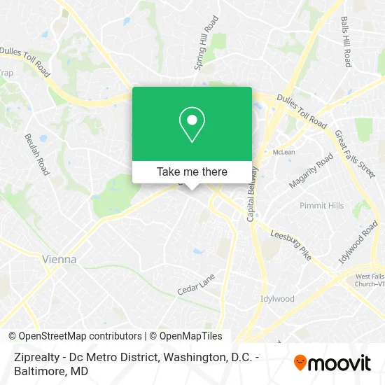 Ziprealty - Dc Metro District map