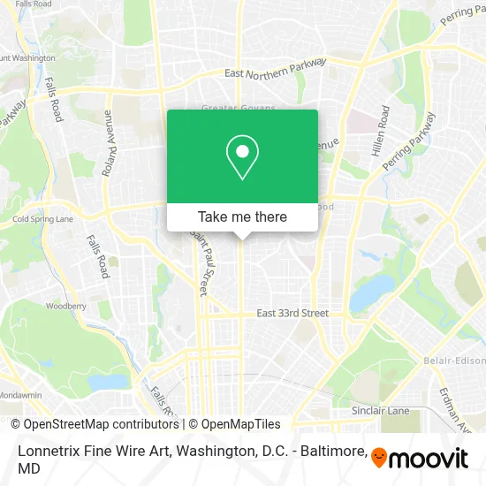 Lonnetrix Fine Wire Art map