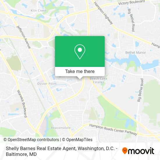 Shelly Barnes Real Estate Agent map