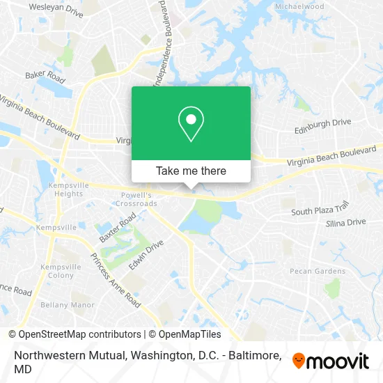 Northwestern Mutual map