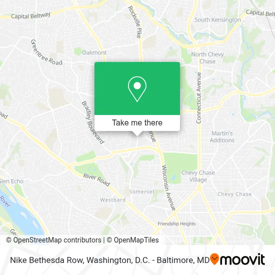 Nike Bethesda Row map