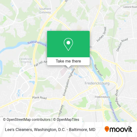 Lee's Cleaners map