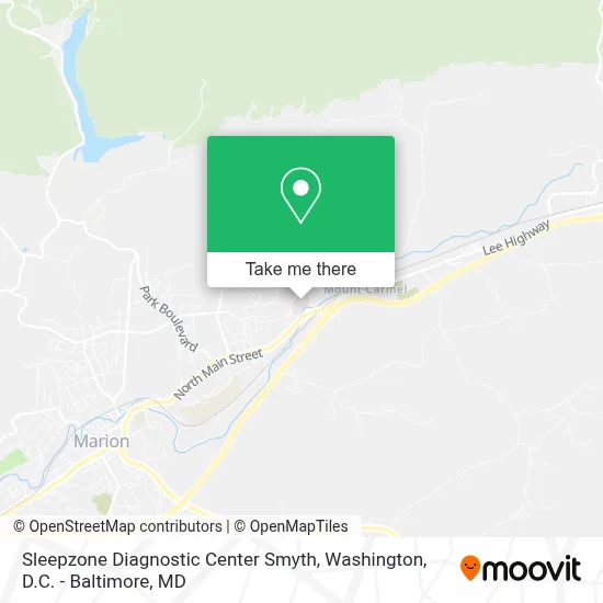 Sleepzone Diagnostic Center Smyth map