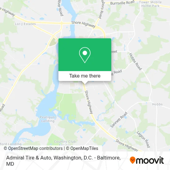 Admiral Tire & Auto map
