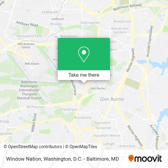 Window Nation map