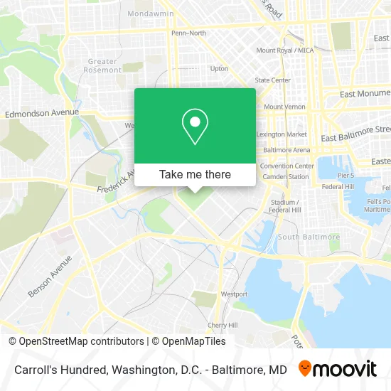 Carroll's Hundred map