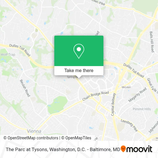 The Parc at Tysons map