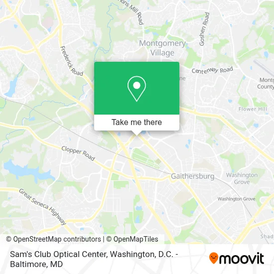 Sam's Club Optical Center map