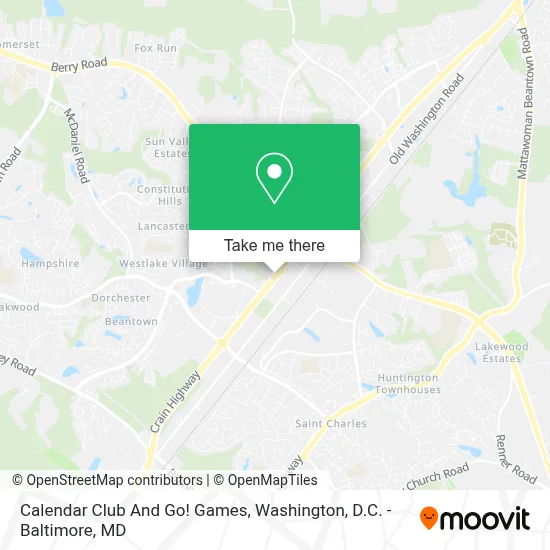 Calendar Club And Go! Games map