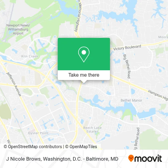 J Nicole Brows map