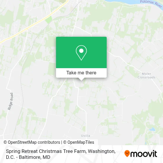 Spring Retreat Christmas Tree Farm map