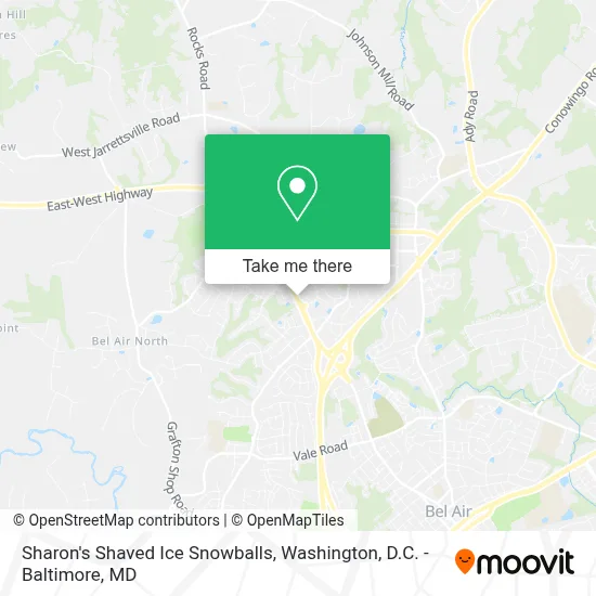 Sharon's Shaved Ice Snowballs map