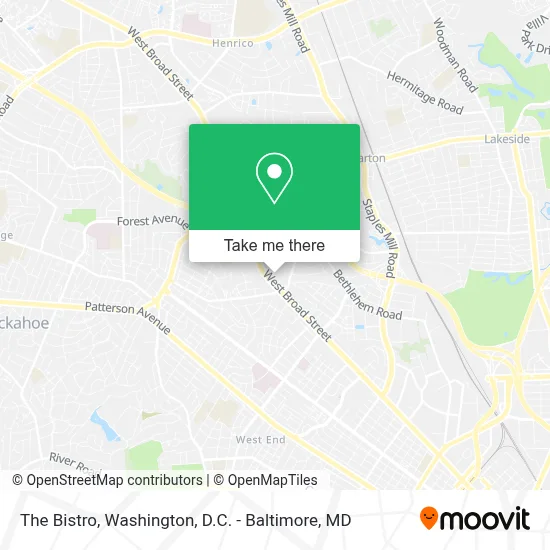 The Bistro map