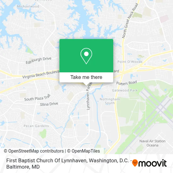 First Baptist Church Of Lynnhaven map