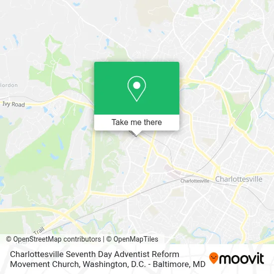 Charlottesville Seventh Day Adventist Reform Movement Church map