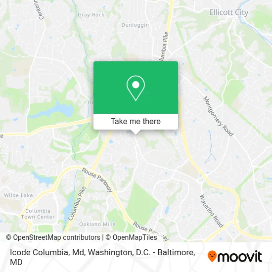 Icode Columbia, Md map